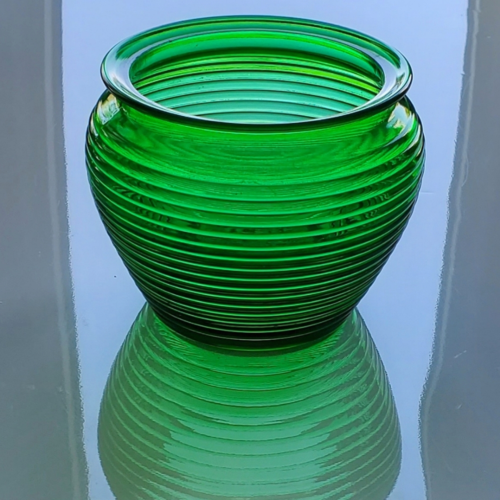 1950s 4 1/4" National Potteries Glass Division Cleveland OH Jar